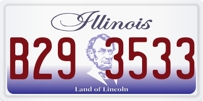 IL license plate B293533