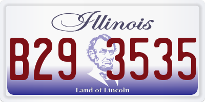 IL license plate B293535