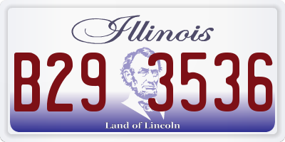 IL license plate B293536