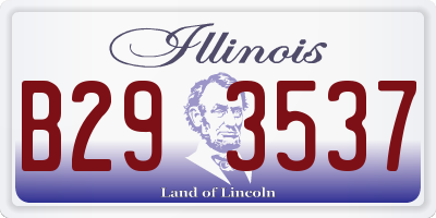 IL license plate B293537