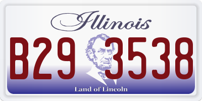 IL license plate B293538