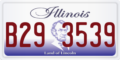 IL license plate B293539