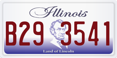 IL license plate B293541