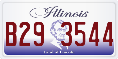 IL license plate B293544