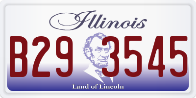 IL license plate B293545