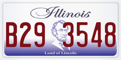 IL license plate B293548