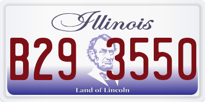 IL license plate B293550