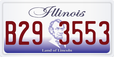 IL license plate B293553