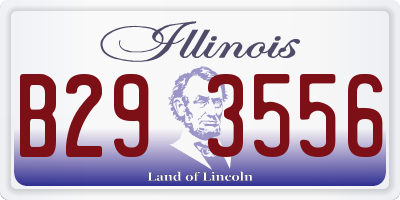 IL license plate B293556