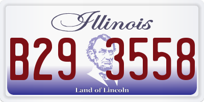 IL license plate B293558
