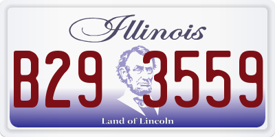 IL license plate B293559