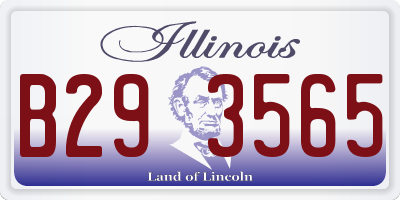 IL license plate B293565