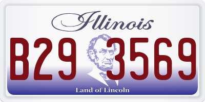 IL license plate B293569
