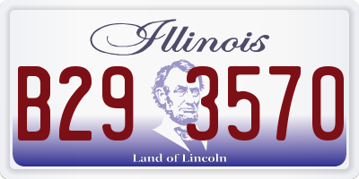 IL license plate B293570