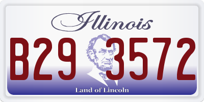 IL license plate B293572
