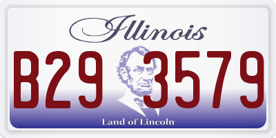 IL license plate B293579