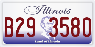 IL license plate B293580