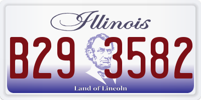 IL license plate B293582