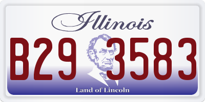 IL license plate B293583
