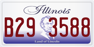 IL license plate B293588