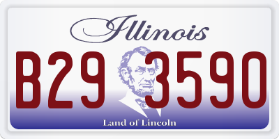 IL license plate B293590