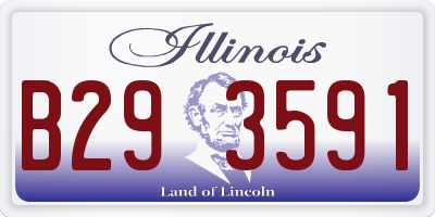 IL license plate B293591