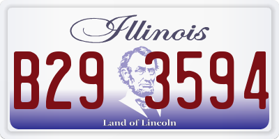 IL license plate B293594