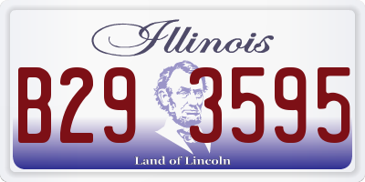 IL license plate B293595