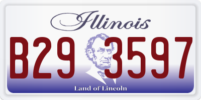 IL license plate B293597