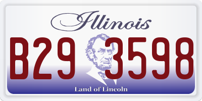 IL license plate B293598