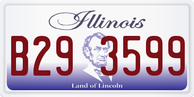 IL license plate B293599