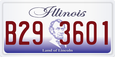 IL license plate B293601