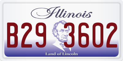 IL license plate B293602