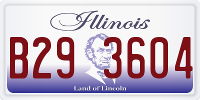IL license plate B293604