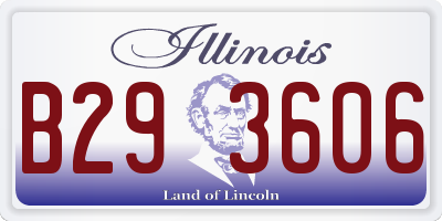 IL license plate B293606