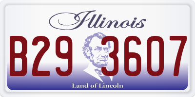 IL license plate B293607