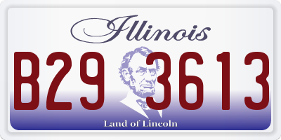 IL license plate B293613
