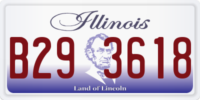 IL license plate B293618
