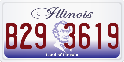 IL license plate B293619