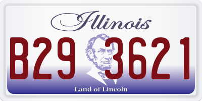 IL license plate B293621