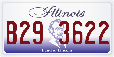 IL license plate B293622