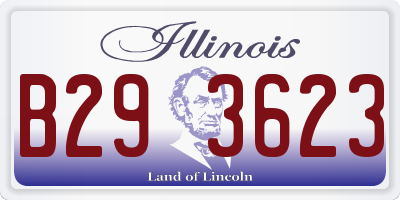 IL license plate B293623