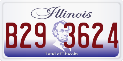 IL license plate B293624