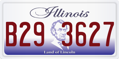 IL license plate B293627