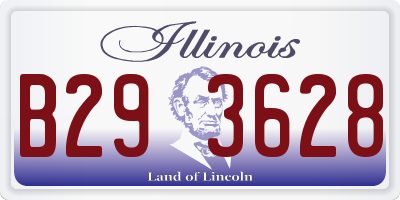 IL license plate B293628