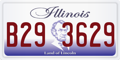 IL license plate B293629