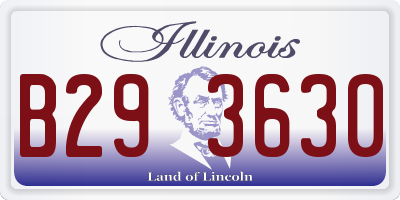 IL license plate B293630