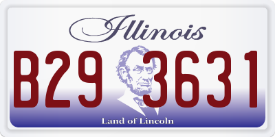 IL license plate B293631