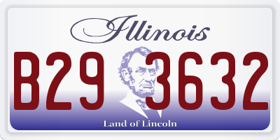 IL license plate B293632
