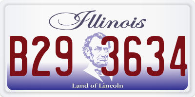 IL license plate B293634
